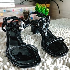 TORY BURCH Sandals 6.5  Miller Block 2 1/4" heels